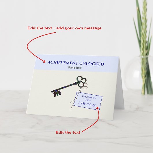 Félicitations Nouvelle maison pour la carte modifi