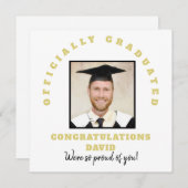 Félicitations officielles Nom Carte photo (Devant / Derrière)