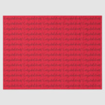 "Félicitations !" PAPIER MOUSSELINE