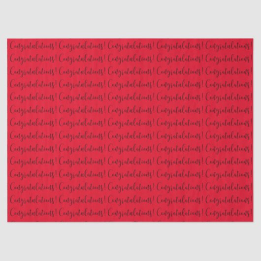 "Félicitations !" PAPIER MOUSSELINE (Recto)