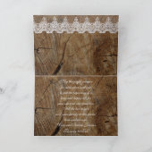 Félicitations Parents Rustiques Carte de voeux (Intérieur)