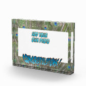 Félicitations Peacock F. Blue Cust. Bloc photo (Droite)