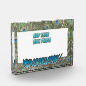 Félicitations Peacock F. Blue Cust. Bloc photo (Gauche)