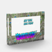 Félicitations Peacock F. Cust. Bloc photo couleur (Gauche)