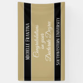 Félicitations Ph. D. ! Bannière de doctorat (Vertical)