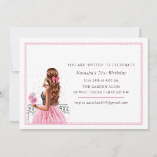 Félicitations pour 21 ans Invitation