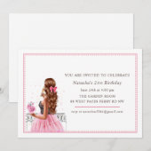Félicitations pour 21 ans Invitation (Devant / Derrière)