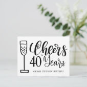 Félicitations pour 40 ans invitation d'anniversair (Debout devant)