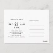 Félicitations pour 40 ans invitation d'anniversair (Dos)