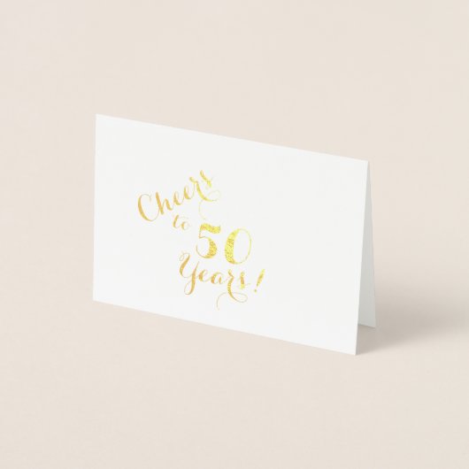 Félicitations pour 50 ans Mini Carte (Devant)