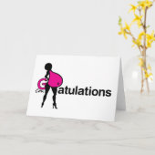 Félicitations pour avoir un bébé - carte de voeux (Fleur jaune)