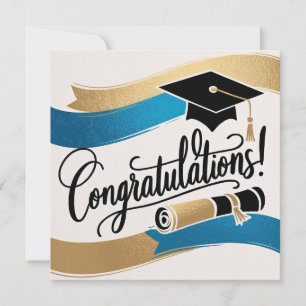 Félicitations pour la carte de diplôme
