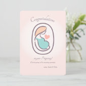 Félicitations pour la carte de grossesse (Debout devant)