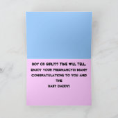 Félicitations pour la carte de grossesse (Intérieur)