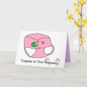 Félicitations pour la carte de grossesse (Fleur jaune)