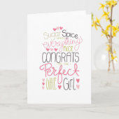 Félicitations pour la carte de naissance parfaite (Fleur jaune)