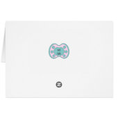 Félicitations pour la carte de petite fille Pink B (Dos Horizontal)