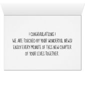 Félicitations pour la carte de petite fille Pink B (Intérieur Horizontal (Bas))