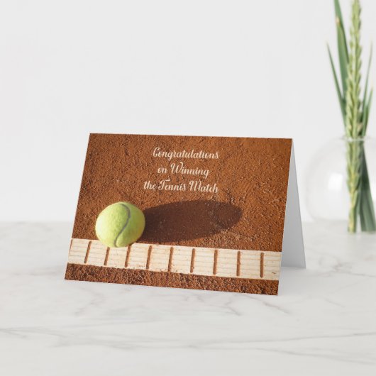 Félicitations pour la carte de victoire de Match d (Devant)