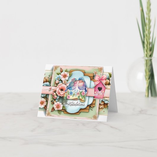 Félicitations pour la carte mariée et mariée (Devant)