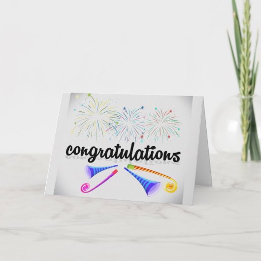 FÉLICITATIONS POUR LA CARTE "TOUTE OCCASION" (Devant)