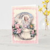 Félicitations Pour La Nouvelle Carte Bébé (Fleur jaune)