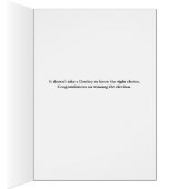 Félicitations pour la victoire électorale avec Don (Intérieur (Droit))