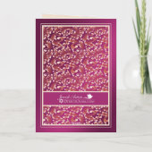 Félicitations pour l'anniversaire juif Carte Damas (Dos)