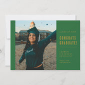 FÉLICITATIONS POUR LE DIPLÔMÉ INVITATION MINIMALIS (Devant)