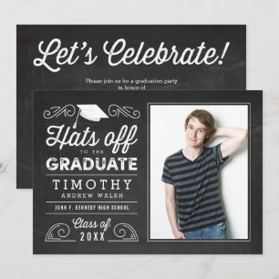 Félicitations pour le diplômé - Invitation sur tab