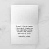 Félicitations pour le jour de mariage Carte neutre (Intérieur)