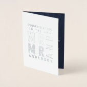 Félicitations pour le mariage carte avec typograph (Devant)