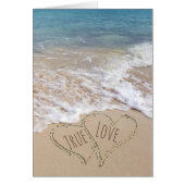 Félicitations pour le mariage de Beach Hearts (Devant)