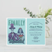 Félicitations pour le mariage, invitation de récep (Debout devant)