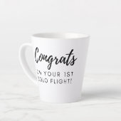Félicitations pour le vol en solo - tasse de latte (Angle gauche)