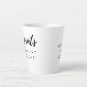 Félicitations pour le vol en solo - tasse de latte (Devant)
