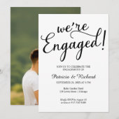 Félicitations pour nos fiançailles Invitations pou (Devant / Derrière)