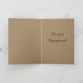 Félicitations pour vos Cartes de Fiançailles (Intérieur)