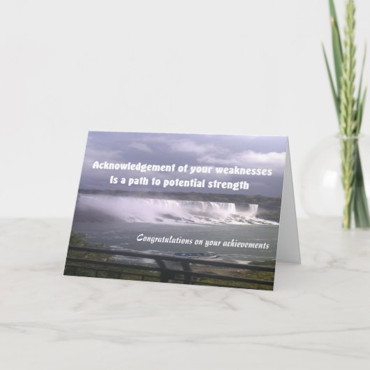 félicitations pour vos réalisations carte de voeux (Devant)