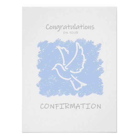 Félicitations pour votre affiche de confirmation (Devant)