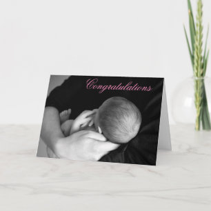 Félicitations pour votre carte bébé fille