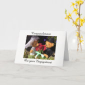 Félicitations pour votre carte de fiançailles (Fleur jaune)