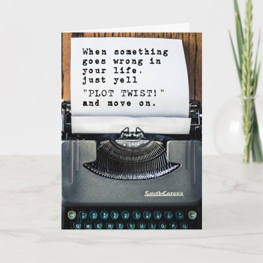 Félicitations pour votre carte Divorce "Plot Twist (Devant)