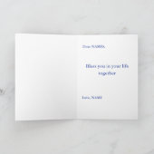 Félicitations pour votre carte photo de mariage (Intérieur)