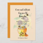 Félicitations pour votre faire-part bébé abeille m (Devant / Derrière)