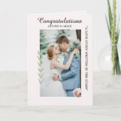 Félicitations pour votre mariage – cartes (Devant)