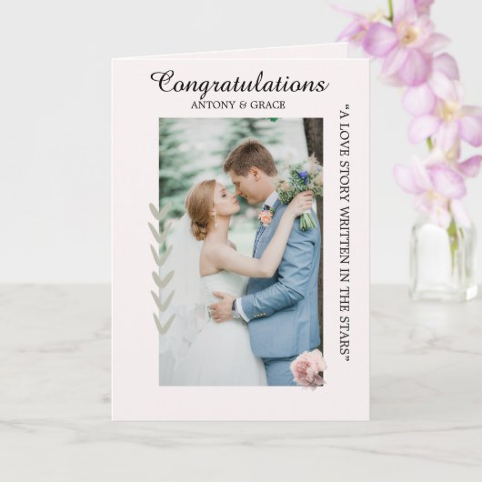 Félicitations pour votre mariage – cartes (Orchidée)