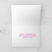 Félicitations Pour Votre Nouveau Emploi Carte Call (Intérieur)