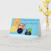 Félicitations pour votre nouvelle carte bébé (Fleur jaune)