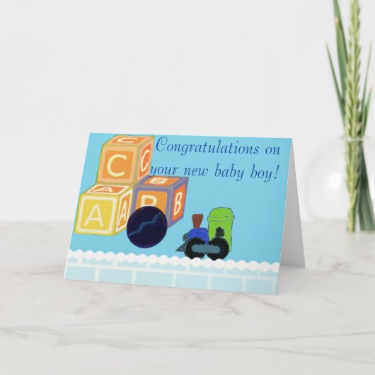 Félicitations pour votre nouvelle carte bébé (Devant)